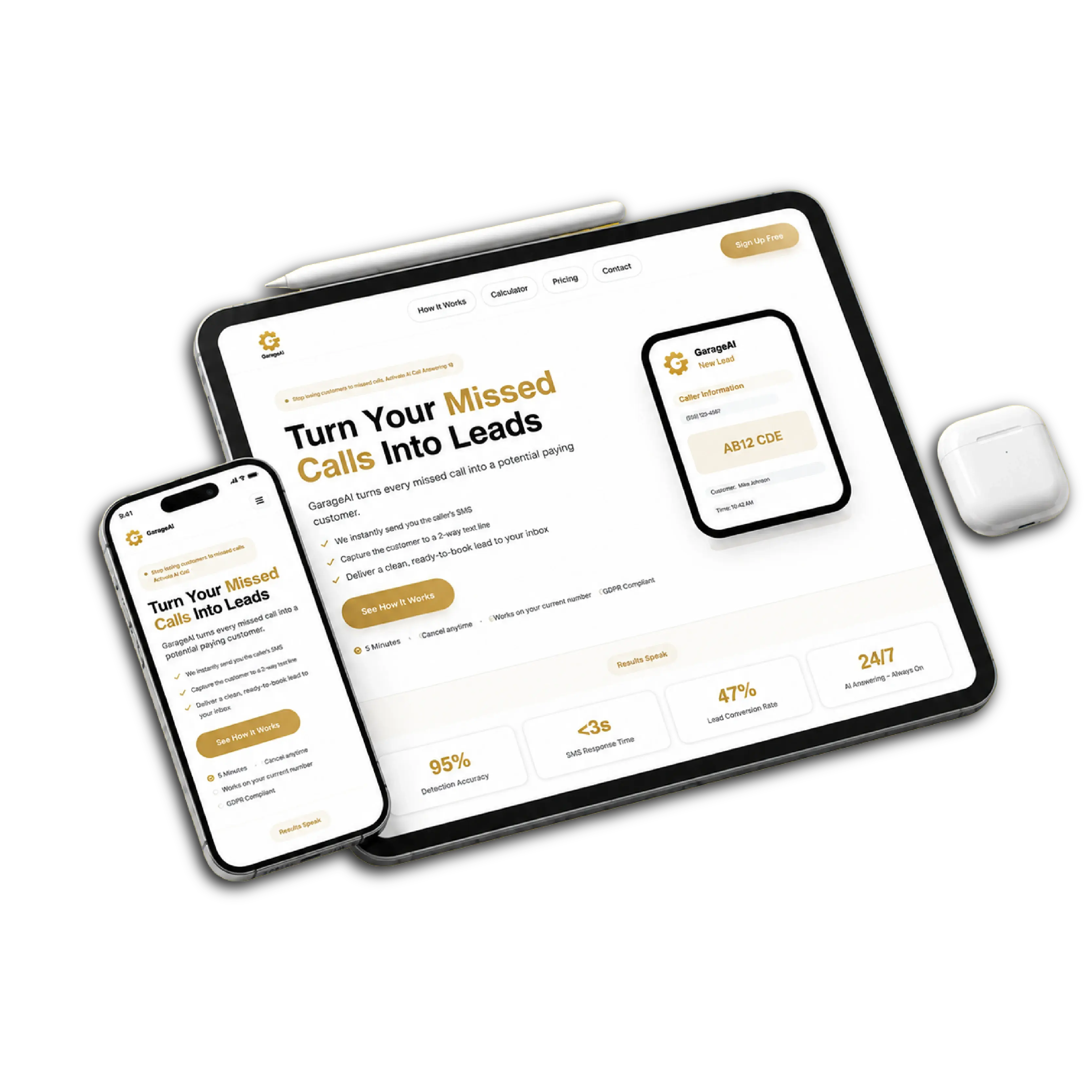 UK Garage Missed-Call Lead Capture System